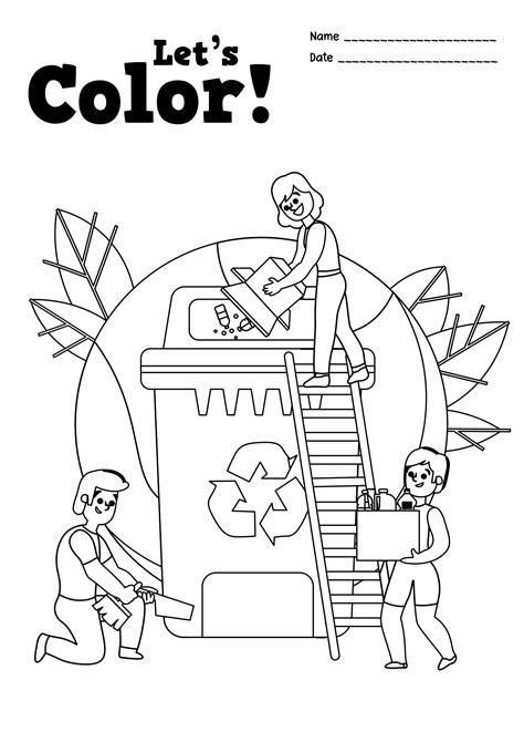 12 Best Images Of Recycling Coloring Worksheets Recycling Fun