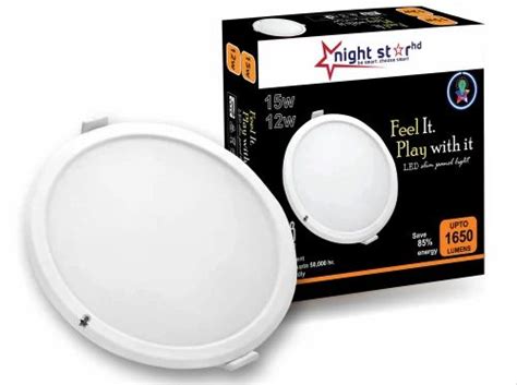 Nightstar Hd W Panel Round Ceiling Lamp White For Indoor Cool