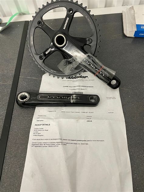 SRAM Omnium Crankset 170mm 48t 144 BCD Track Crankset Fixie Fixed