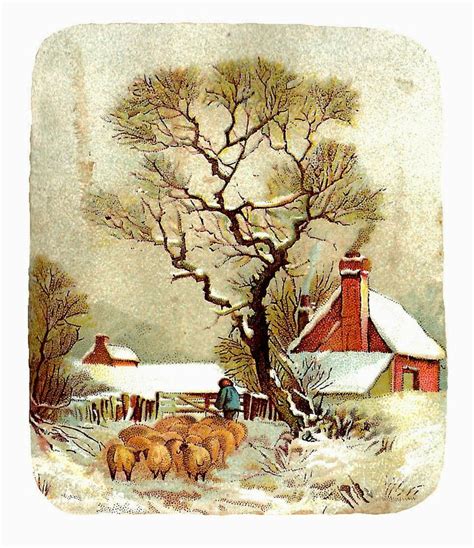 Vintage Winters Clip Art Library