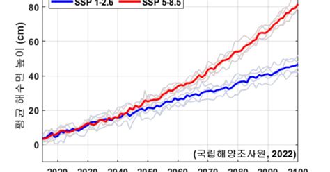 온실가스 안 줄이면 2100년까지 국내 해수면 높이 82cm 오른다
