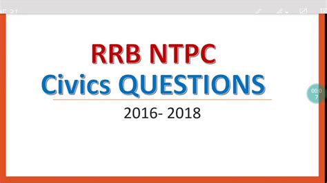 Rrb Ntpc Polity Previous Year Questions Youtube