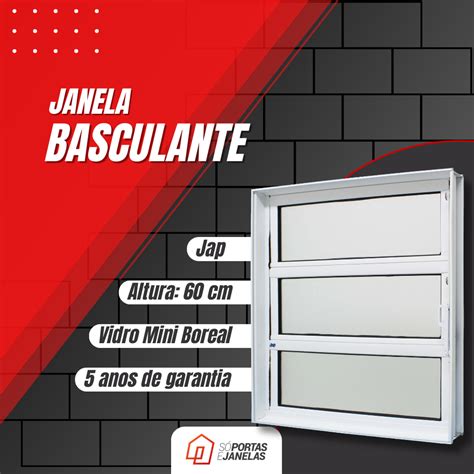 Basculante Alumínio Branco 1 Secão Sem Grade Caribe Max Jap So Portas