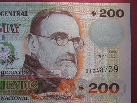 Uruguay Banknote 200 Pesos 2011 Pick Unc