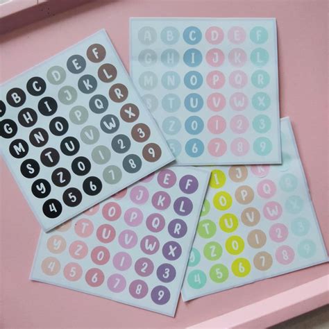 Jual Sticker Alphabet Deco Sticker Aesthetic Stiker Huruf Deco