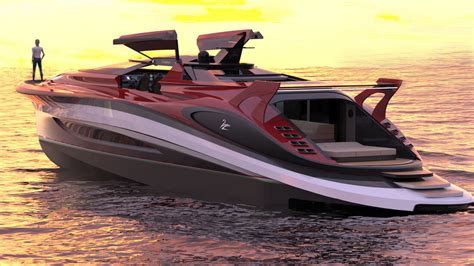 Lazzarini Gran Turismo Mediterranea Yacht Im Ferrari Design Auto