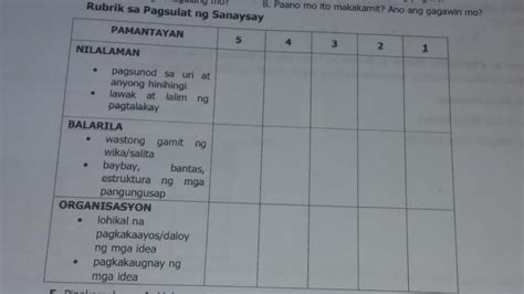 37 Halimbawa Ng Rubriks Sa Pagsulat Ng Sanaysay Ideas In 2022 Images