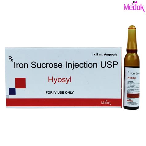 Iron Sucrose Injection Usp Packaging Type Box Packaging Size X