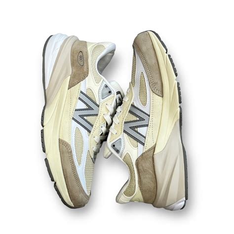 楽天市場ニューバランスNew Balance M990SS6 状態S スニーカー スウェード メッシュ シューズ アメリカ製 ベージュ