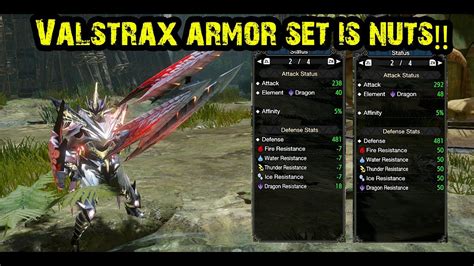 Mh Rise Valstrax Armor Set Is Nuts Youtube