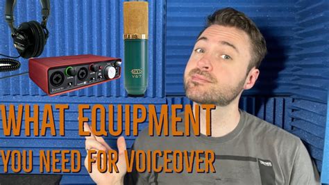 Voice Over Tips What Equipment You Need For Voice Over Youtube