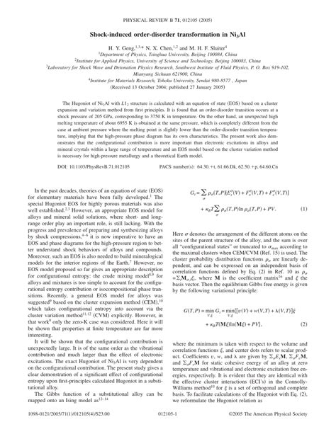 PDF Shock Induced Order Disorder Transformation In Ni 3 Al