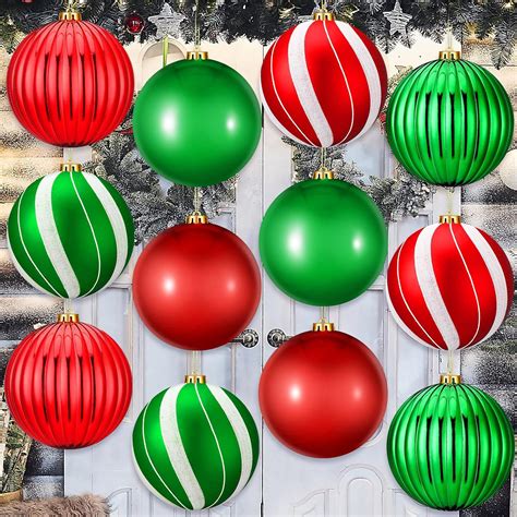 Amazon ShinyRelief 12 Pcs Large Christmas Ball Ornaments 6 Indoor