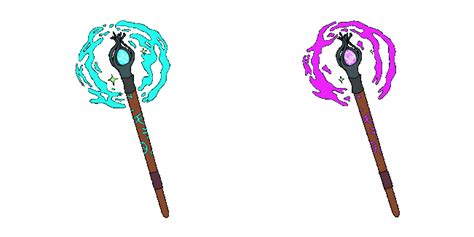 Blue And Pink Magic Staff Animated Cursor Sweezy Cursors