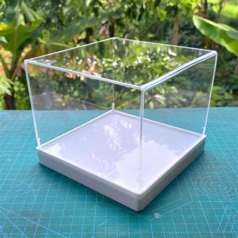 Jual Box Display Kotak Mahar Akrilik Base Putih Shopee Indonesia