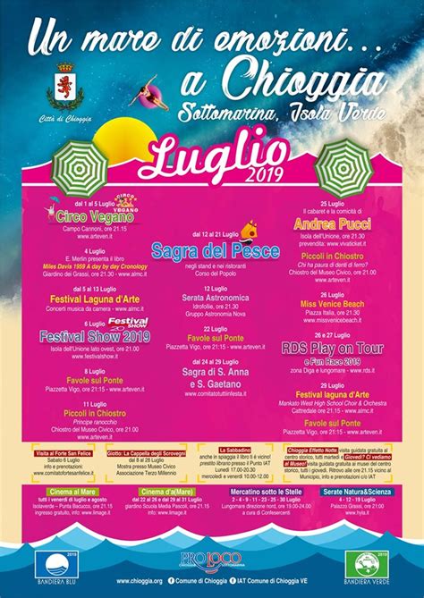 Eventi E Appuntamenti A Chioggia E Sottomarina Arisa Ruggeri