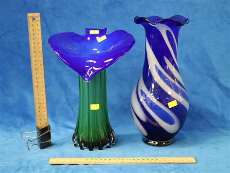 Lot 2 Art Glass Vases