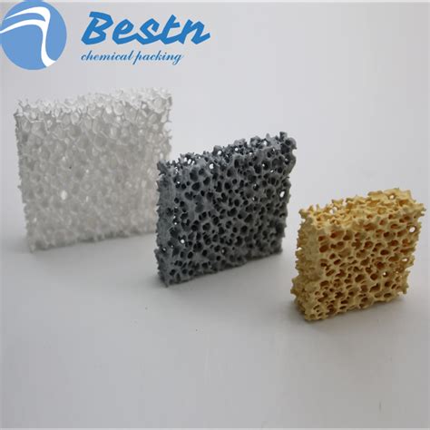 10 60ppi Alumina Silicon Carbide Zirconia Porous Reticulated Ceramic