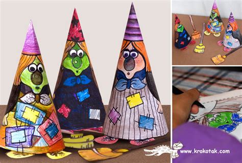 Krokotak Printable Witch Doll Creazioni Di Halloween Streghe Di Halloween Halloween Art