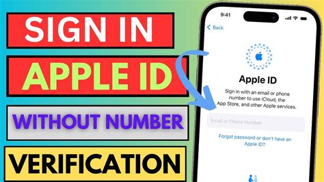 How To Sign In Apple Id Without Number Verification Apple Id Sign In