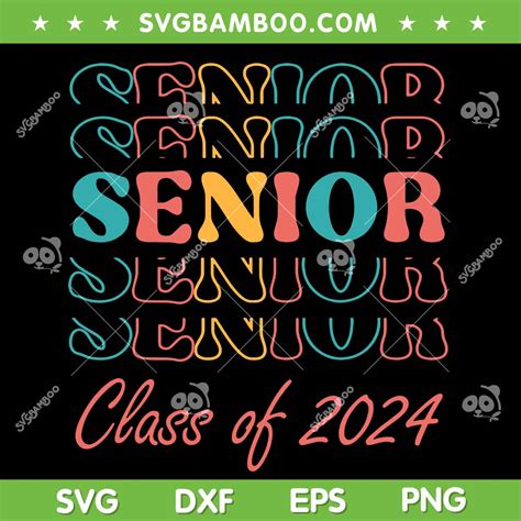 Senior 2024 Retro SVG PNG