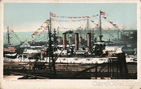 Newport News Shipyard Virginia Postcard