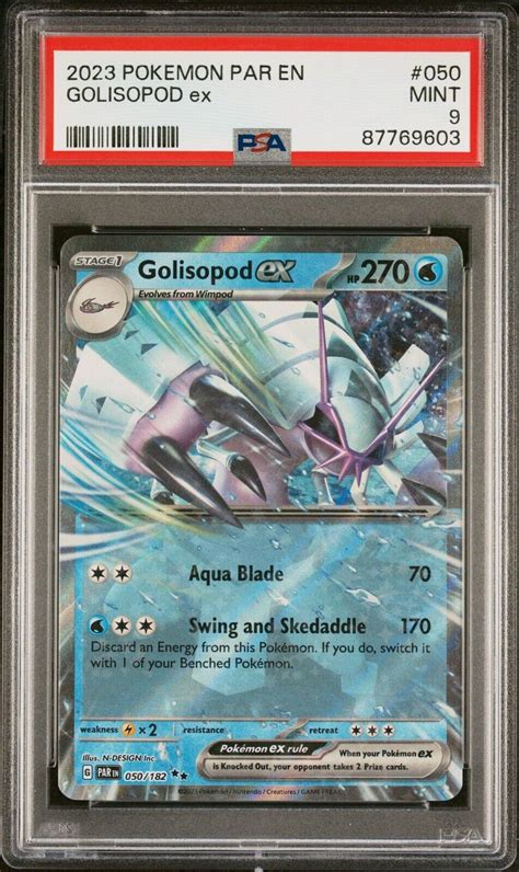 Pok Mon Tcg Golisopod Ex Paradox Rift Holo Double Rare Psa