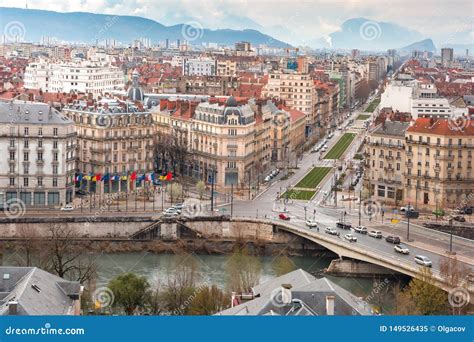 Old Town of Grenoble, France Stock Image - Image of canal, oldcity ...