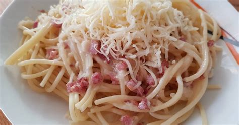 Tejszínes sonkás spagetti azaz ál spagetti carbonára Nagy Zsuzsa