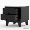 Modern Simplicity Mocha Solid Wood Drawer Nightstand