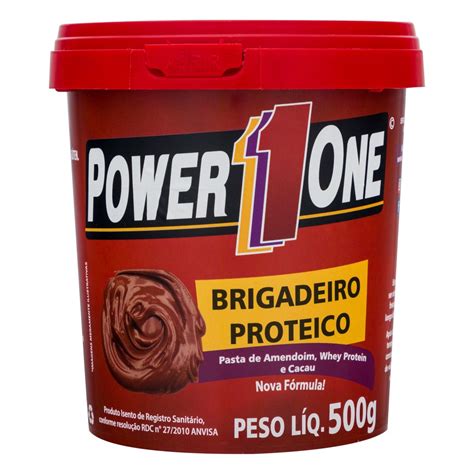 Pasta De Amendoim Brigadeiro Proteico Power One Pote G Center Box