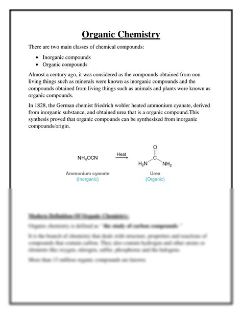 Solution Organic Chemistry Organic And Inorganic Compound Their Difference With Detail