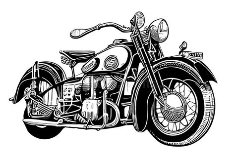 Retro Bike Hand Drawn Sketch Vector Illustration Vintage Transport ...