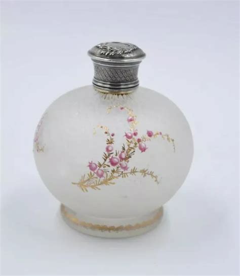 ANCIEN FLACON À parfum forme boule décor émaillé Legras Montjoye EUR