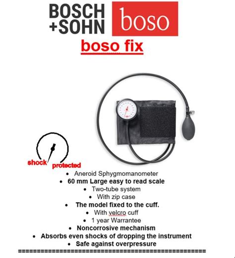 Boso Fix Aneroid Sphygmomanometer For Hospital Pressure At Rs