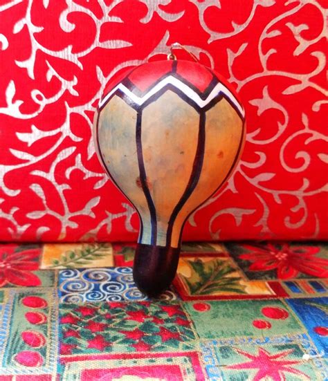 Handmade Hot Air Balloon Gourd Christmas Ornament Etsy