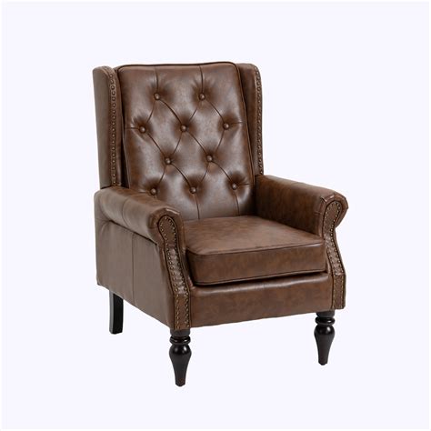 Alcott Hill Bosanski Faux Leather Armchair Wayfair