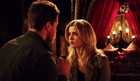 Emily Bett Rickards Made Stephen Amell Laugh During Arrow Sex Scene