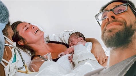 Unplanned Natural Birth Very Emotional Youtube