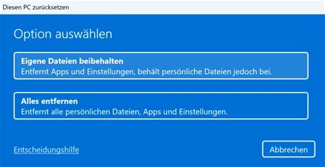 Windows PC zurücksetzen per Wiederherstellung Malter365 de