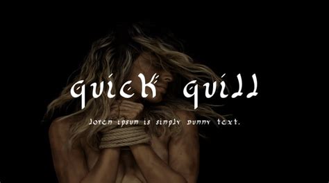 Quick Quill Font : Download Free for Desktop & Webfont