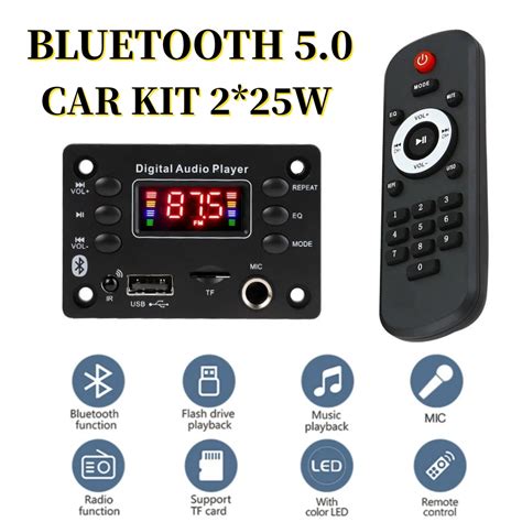 Carte D Codeur Bluetooth Mp Wma Amplificateur W Microphone V V