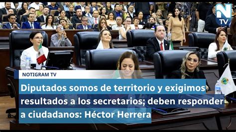 Diputados Somos De Territorio Y Exigimos Resultados A Los Secretarios