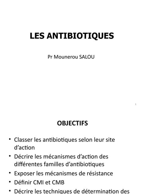 Les Antibiotiques Pdf Pénicilline Résistance Aux Antibiotiques