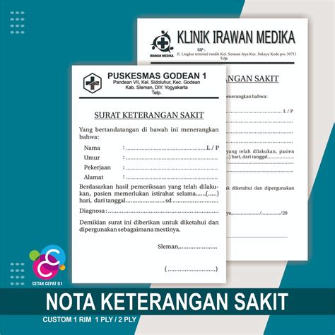 Detail Surat Keterangan Sakit Dari Puskesmas Koleksi Nomer 46