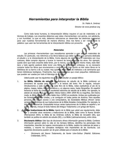 Pdf Herramientas Para Interpretar La Bibliagfol