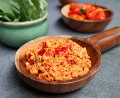 Sambal Tempe: Mashed Tempeh Sambal (Vegan) - Cook Me Indonesian