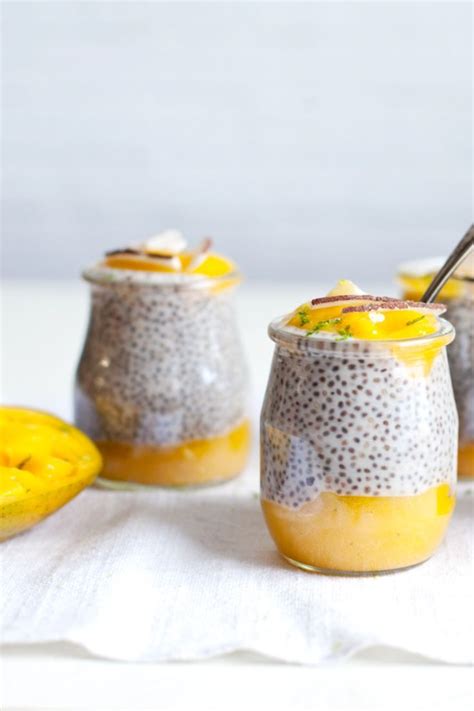 Pouding de Chia au Lait de Coco et à la Mangue Façon Dessert Recettes