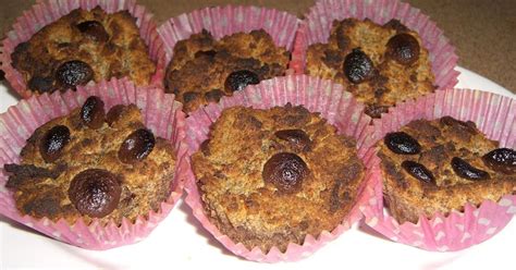 Flax Almond Meal Banana Muffins With Dark Chocolate Pre Diabetic