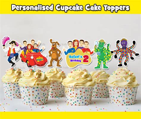 12 X The Wiggles Personnalisé Cupcake Toppers Birthday Party Etsy France